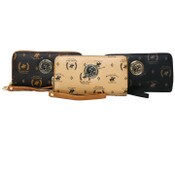 Wholesale - BHPC WOMEN 3-ASST DOUBLE ZIPPER WALLET WRISTLET C/P 48, UPC: 608508231676